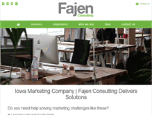 Tablet Screenshot of fajenconsulting.com